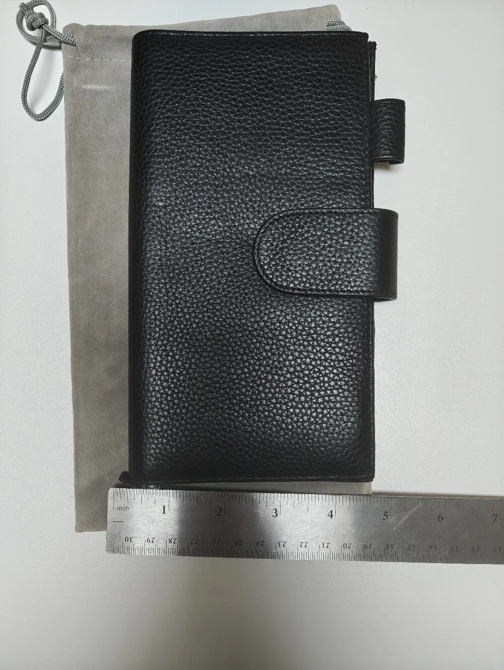 Moterm Black Pebbled Leather Hobonichi Cover